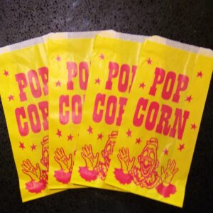Red Clown Face Popcorn Bags